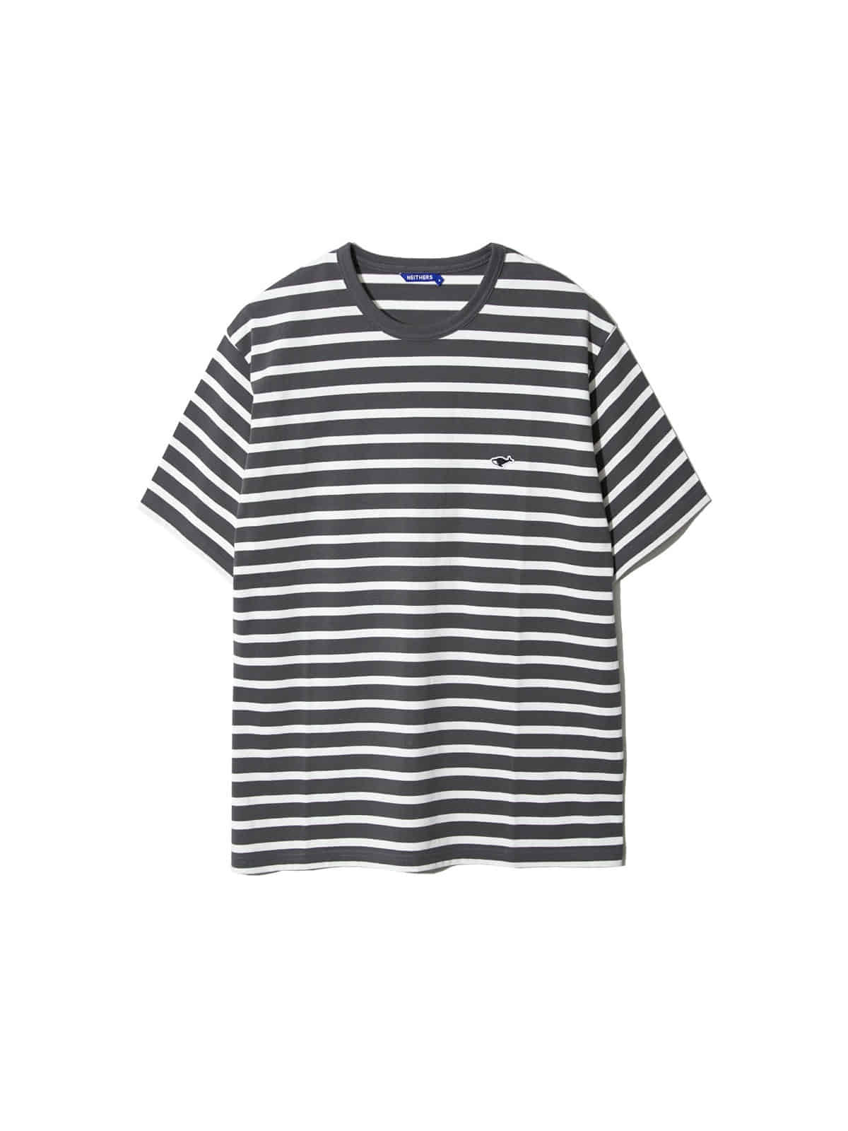 Basic Stripe S/S T-Shirt (Charcoal Stripe)