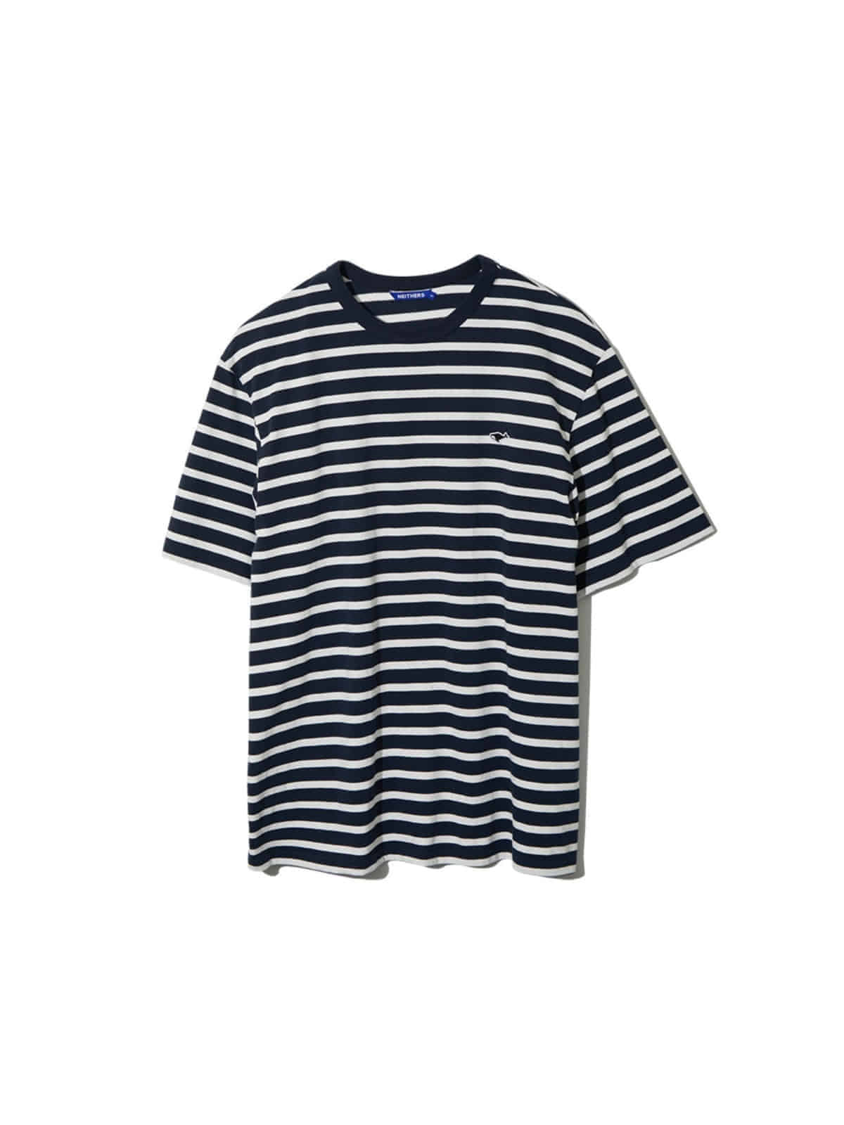 Basic Stripe S/S T-Shirt (Navy)