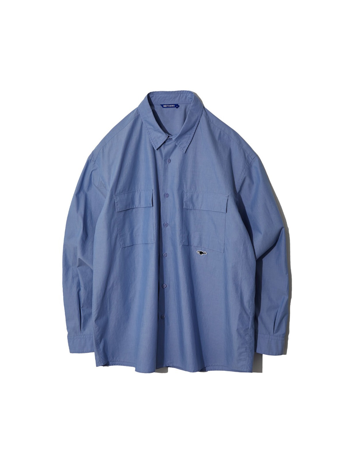 2-Pocket Wide Shirt (Sax)