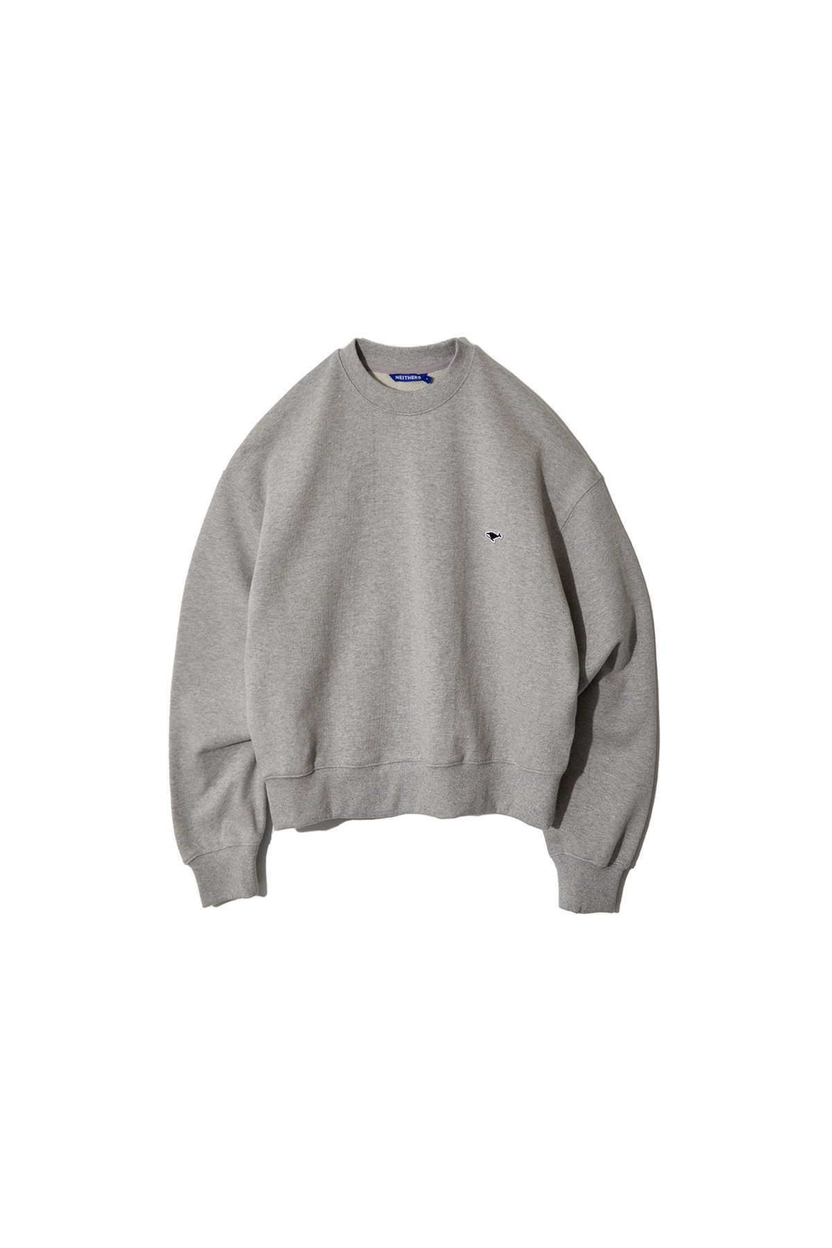 Cropped Sweatshirt For Women (Melange Grey)