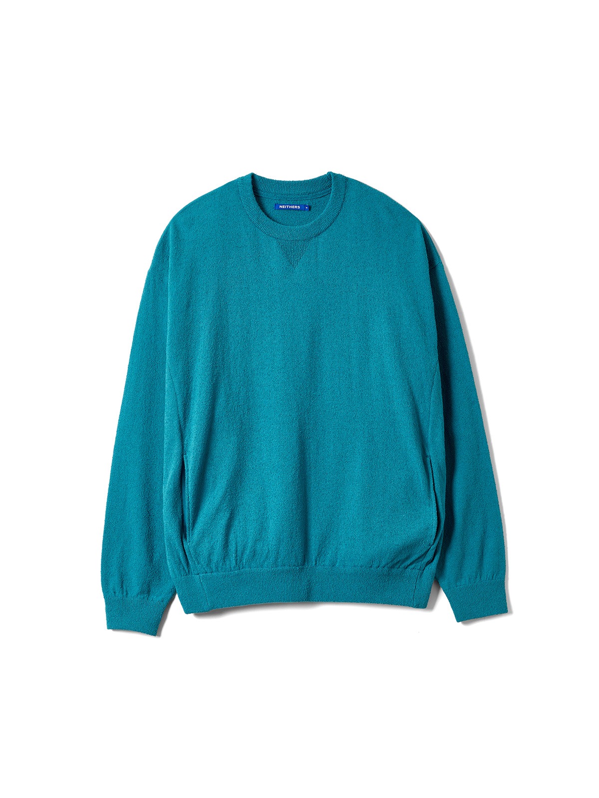 Boxer Crew Neck Sweater (Blue Green)
