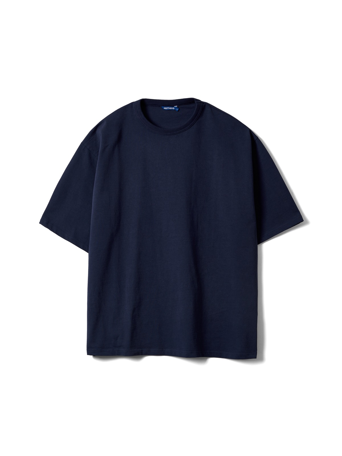 Wide S/S T-Shirt (Navy)